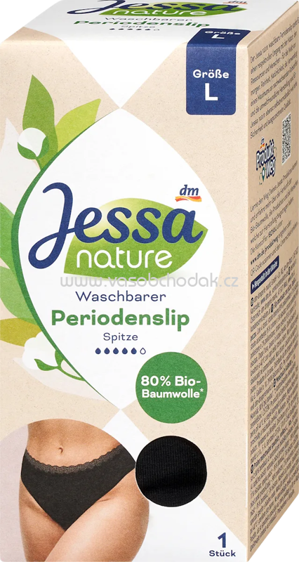 Jessa Periodenunterwäsche Slip Spitze schwarz Gr. L nature, 1 St Jessa Periodenunterwäsche Slip Spitze schwarz Gr. L nature, 1 St