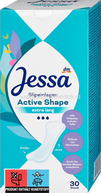 Jessa Slipeinlagen Active Shape Extra Lang, 30 St Jessa Slipeinlagen Active Shape Extra Lang, 30 St