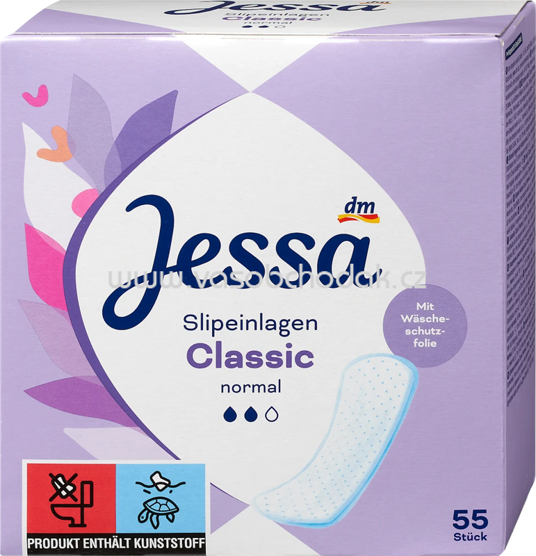 Jessa Slipeinlagen Classic Normal, 55 St Jessa Slipeinlagen Classic Normal, 55 St