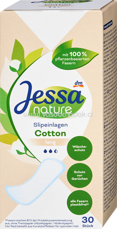 Jessa Slipeinlagen Cotton Lang nature, 30 St Jessa Slipeinlagen Cotton Lang nature, 30 St