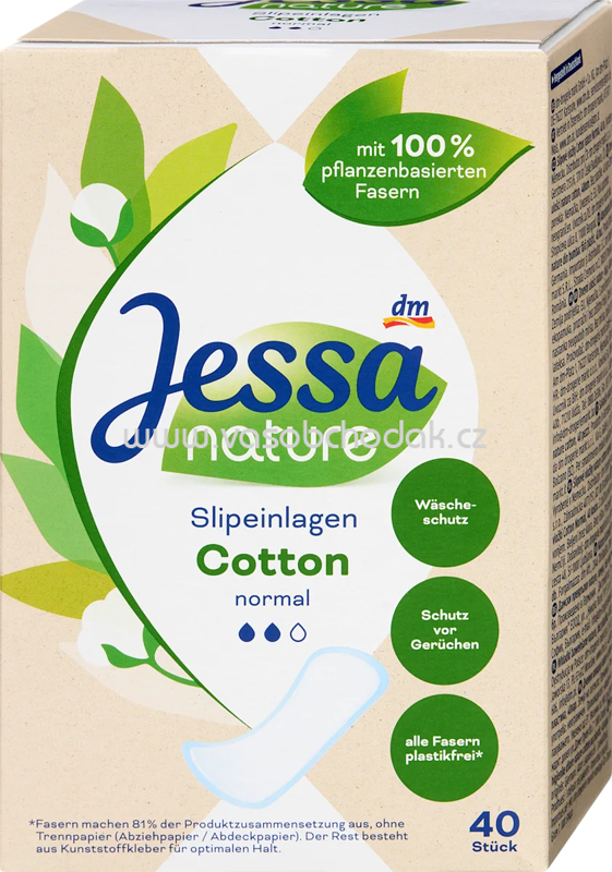 Jessa Slipeinlagen Cotton Normal nature, 40 St Jessa Slipeinlagen Cotton Normal nature, 40 St