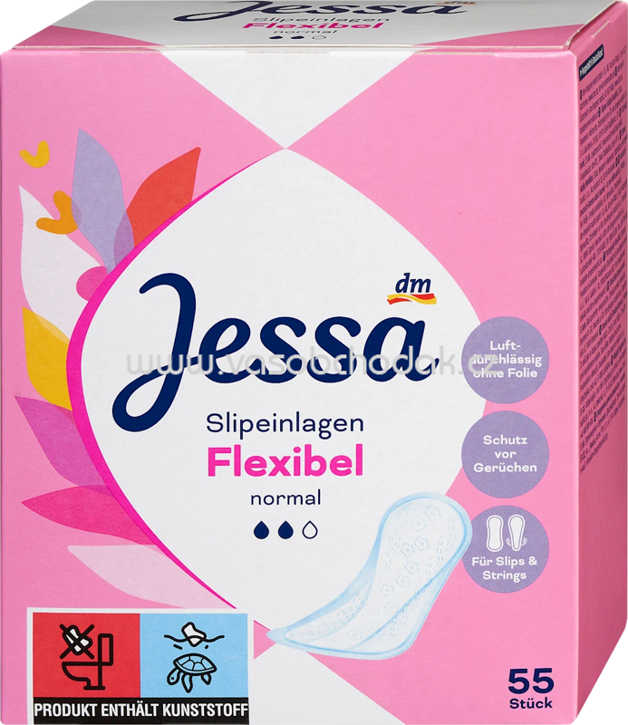 Jessa Slipeinlagen Flexibel Normal, 55 St Jessa Slipeinlagen Flexibel Normal, 55 St