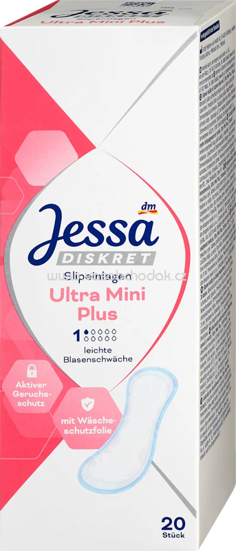 Jessa DISKRET Slipeinlagen Inkontinenz Ultra Mini Plus, 20 St Jessa DISKRET Slipeinlagen Inkontinenz Ultra Mini Plus, 20 St