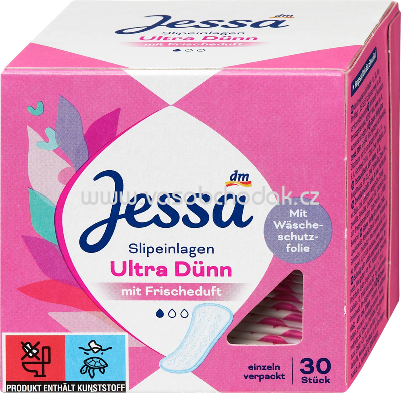 Jessa Slipeinlagen Ultra Dünn mit Frischeduft, 30 St Jessa Slipeinlagen Ultra Dünn mit Frischeduft, 30 St