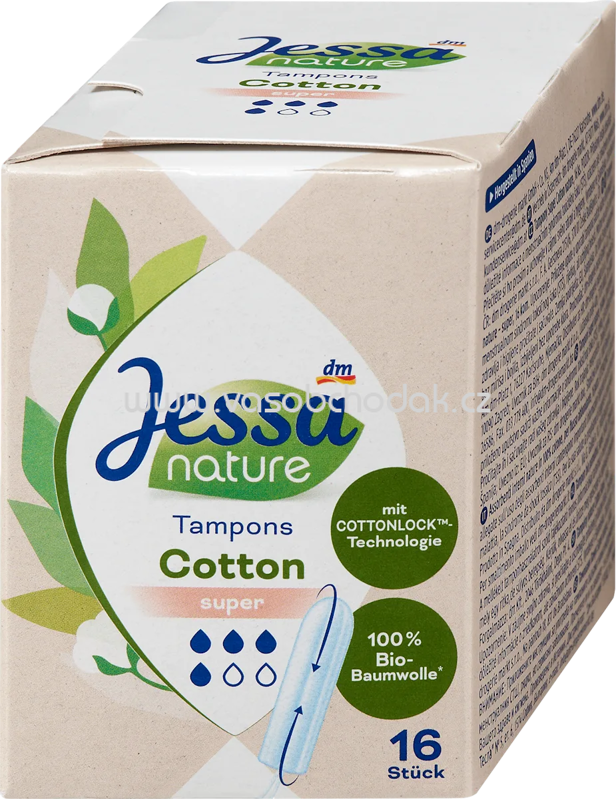Jessa Tampons Cotton Super nature, 16 St Jessa Tampons Cotton Super nature, 16 St