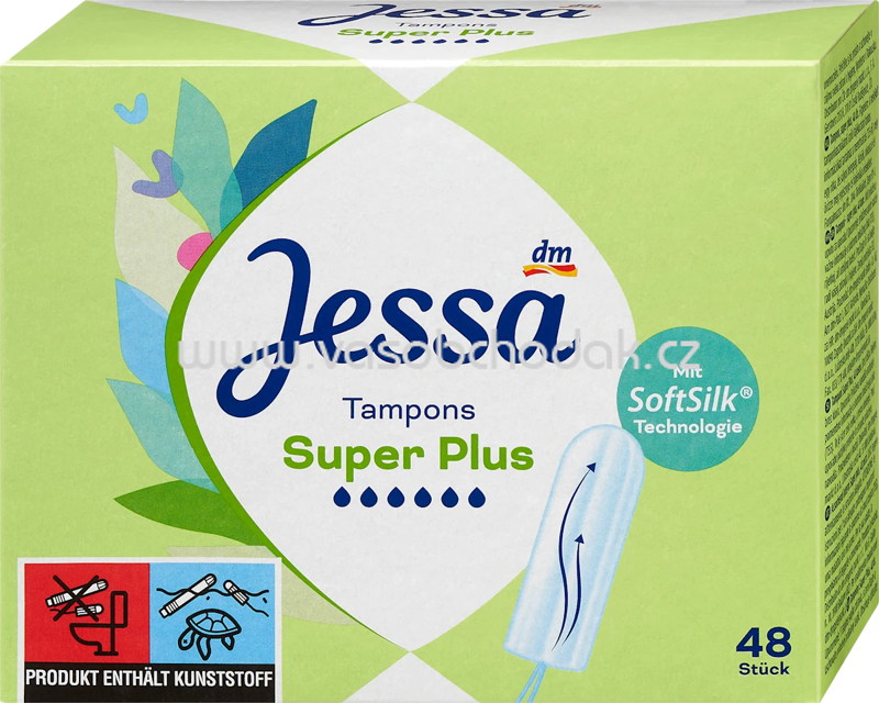Jessa Tampons Super Plus, 48 St Jessa Tampons Super Plus, 48 St