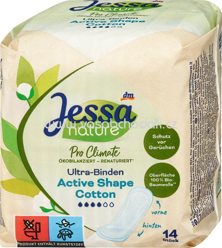 Jessa Ultra-Binden Active Shape Cotton Pro Climate nature, 14 St Jessa Ultra-Binden Active Shape Cotton Pro Climate nature, 14 St