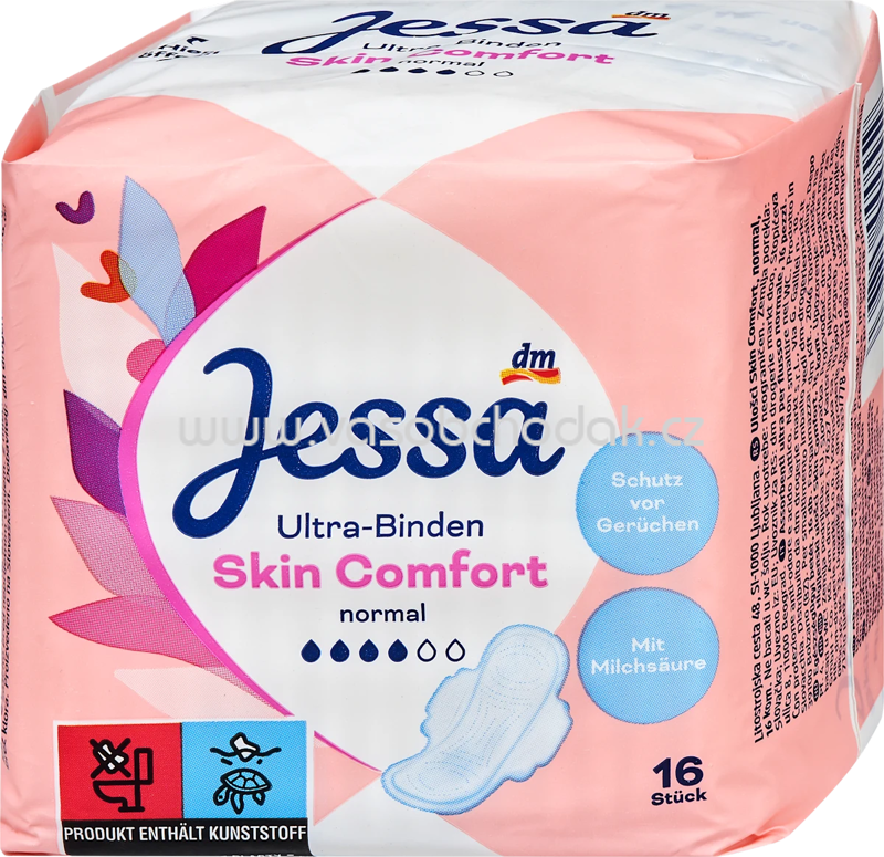 Jessa Ultra-Binden Skin Comfort Normal, 16 St Jessa Ultra-Binden Skin Comfort Normal, 16 St