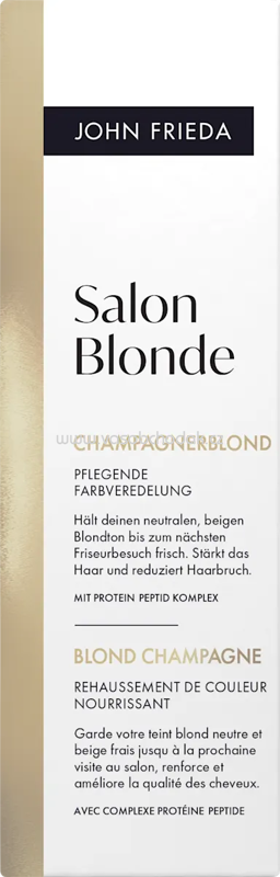 John Frieda Haartoner Salon Blonde Champagnerblond, 120 ml