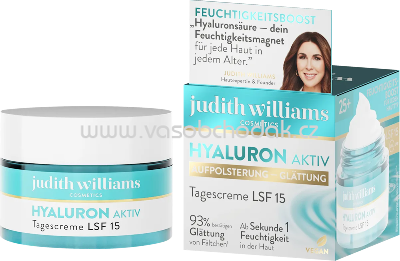 Judith Williams Gesichtscreme Hyaluron Aktiv LSF 15, 50 ml Judith Williams Gesichtscreme Hyaluron Aktiv LSF 15, 50 ml