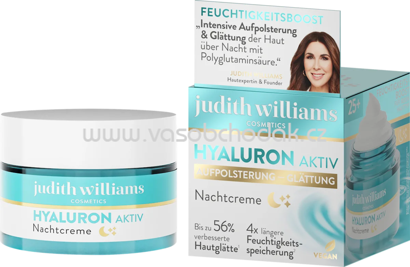 Judith Williams Nachtcreme Hyaluron Aktiv, 50 ml Judith Williams Nachtcreme Hyaluron Aktiv, 50 ml