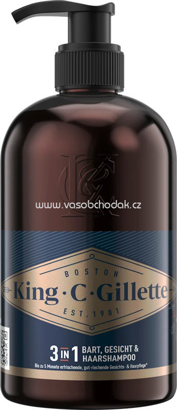 King. C. Gillette Bartwaschgel, 350 ml