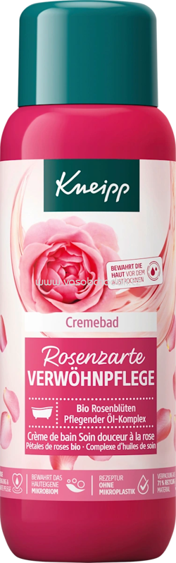 Kneipp Cremebad Rosenzarte Verwöhnpflege, 400 ml