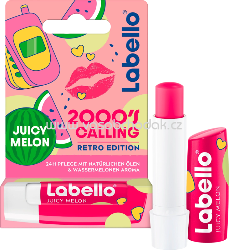 Labello Lippenpflege 2000´s calling Juicy Melon, 4,8 g Labello Lippenpflege 2000´s calling Juicy Melon, 4,8 g