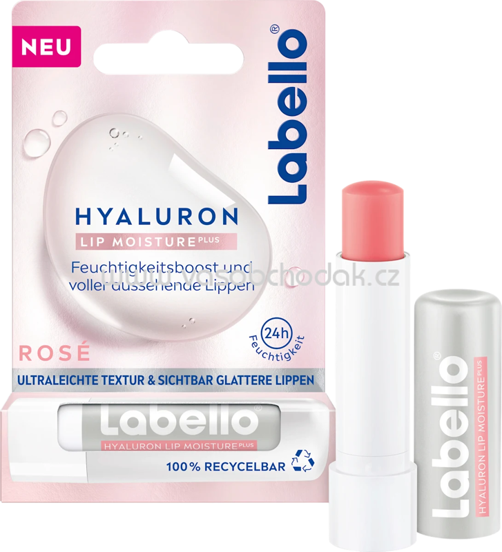 Labello Lippenpflege Hyaluron Moisture Rosé, 4,8 g Labello Lippenpflege Hyaluron Moisture Rosé, 4,8 g
