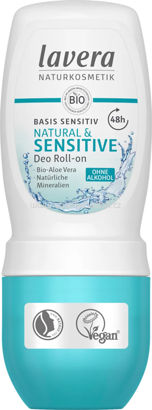 lavera NATURKOSMETIK Deo Roll-on Natural & Sensitive, 50 ml lavera NATURKOSMETIK Deo Roll-on Natural & Sensitive, 50 ml