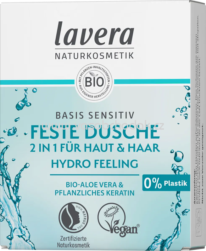 lavera NATURKOSMETIK Feste Dusche 2in1 Hydro Feeling, 50 g lavera NATURKOSMETIK Feste Dusche 2in1 Hydro Feeling, 50 g