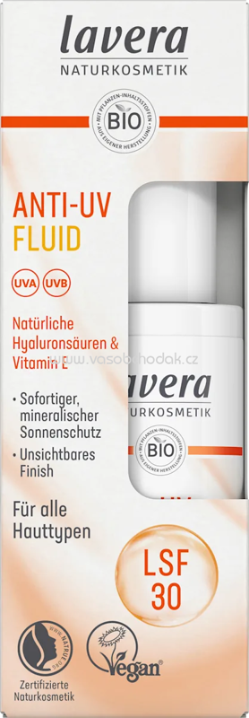 lavera NATURKOSMETIK Fluid Anti-UV LSF 30, 30 ml lavera NATURKOSMETIK Fluid Anti-UV LSF 30, 30 ml