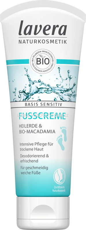 lavera NATURKOSMETIK Fußcreme Basis Sensitiv, 75 ml lavera NATURKOSMETIK Fußcreme Basis Sensitiv, 75 ml