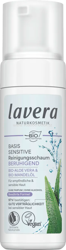 lavera NATURKOSMETIK Reinigungsschaum Basis Sensitiv, 150 ml lavera NATURKOSMETIK Reinigungsschaum Basis Sensitiv, 150 ml
