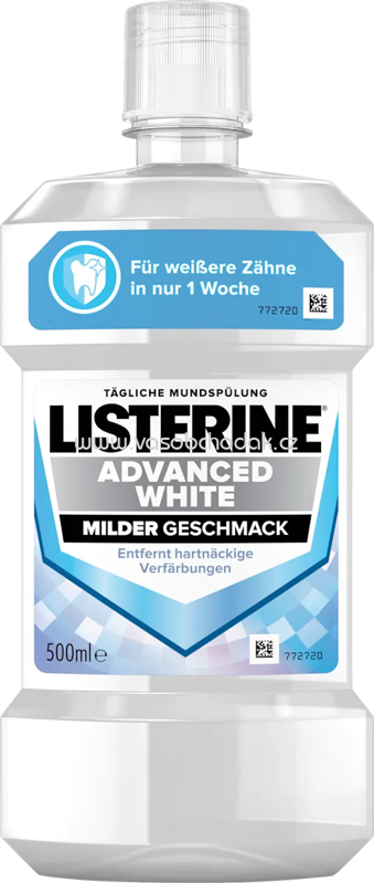 Listerine Mundspülung Advanced White, 500 ml Listerine Mundspülung Advanced White, 500 ml