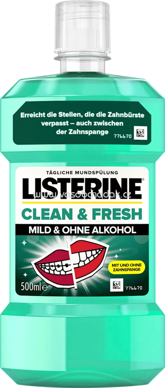 Listerine Mundspülung Clean & Fresh, 500 ml Listerine Mundspülung Clean & Fresh, 500 ml