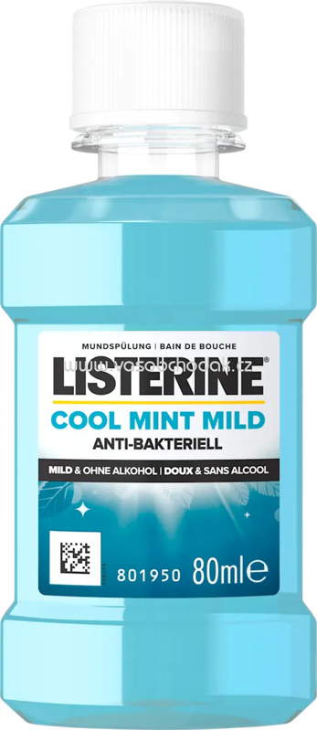 Listerine Mundspülung Cool Mint Mild, 80 ml Listerine Mundspülung Cool Mint Mild, 80 ml