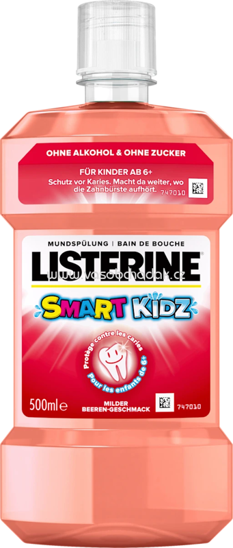 Listerine Mundspülung Junior Smart Kidz, ab 6 Jahren, 500 ml Listerine Mundspülung Junior Smart Kidz, ab 6 Jahren, 500 ml