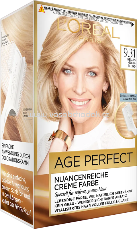 L'ORÉAL Paris Age Perfect Haarfarbe Helles Goldblond 9.31, 1 St L'ORÉAL Paris Age Perfect Haarfarbe Helles Goldblond 9.31, 1 St