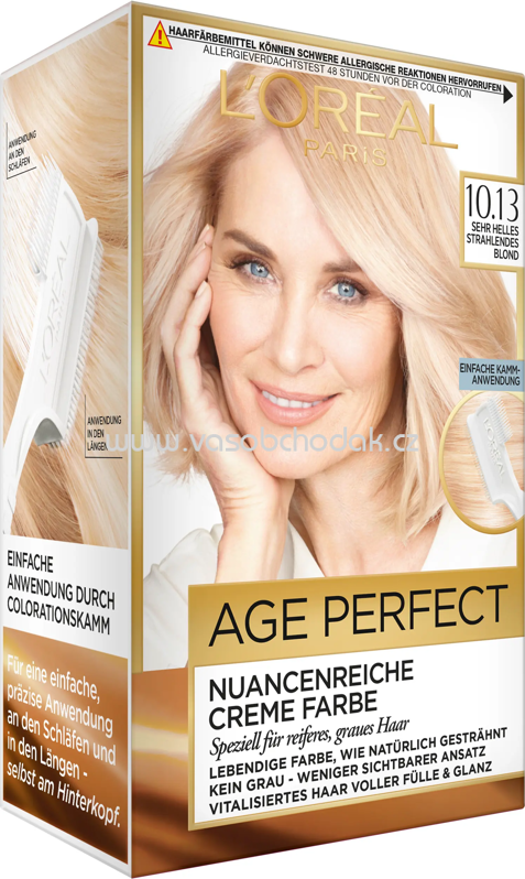 L'ORÉAL Paris Age Perfect Haarfarbe Sehr Helles Strahlendes Blond 10.13, 1 St L'ORÉAL Paris Age Perfect Haarfarbe Sehr Helles Strahlendes Blond 10.13, 1 St