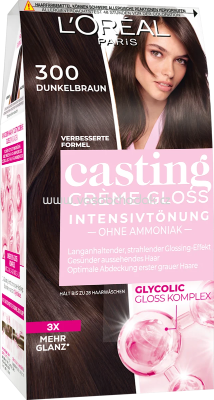 L'ORÉAL PARiS CASTING Crème Gloss Intensivtönung 300 Dunkelbraun, 1 St L'ORÉAL PARiS CASTING Crème Gloss Intensivtönung 300 Dunkelbraun, 1 St