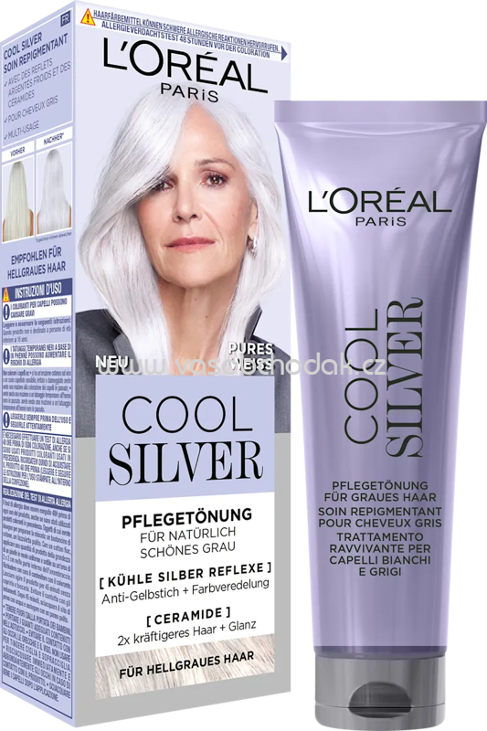 L'ORÉAL PARiS Cool Silver Haartönung Cool Silver 01 Pures Weiss, 1 St L'ORÉAL PARiS Cool Silver Haartönung Cool Silver 01 Pures Weiss, 1 St
