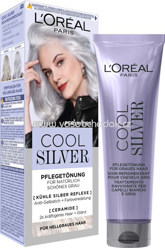 L'ORÉAL PARiS Cool Silver Haartönung Cool Silver 02 Perlweiss, 1 St L'ORÉAL PARiS Cool Silver Haartönung Cool Silver 02 Perlweiss, 1 St