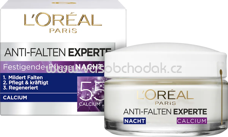 L'ORÉAL PARiS Anti Falten Nachtcreme Experte 55+, 50 ml L'ORÉAL PARiS Anti Falten Nachtcreme Experte 55+, 50 ml