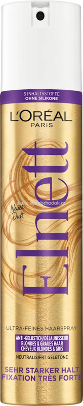 L'ORÉAL PARiS Elnett Haarspray Anti-Gelbstich, 300 ml