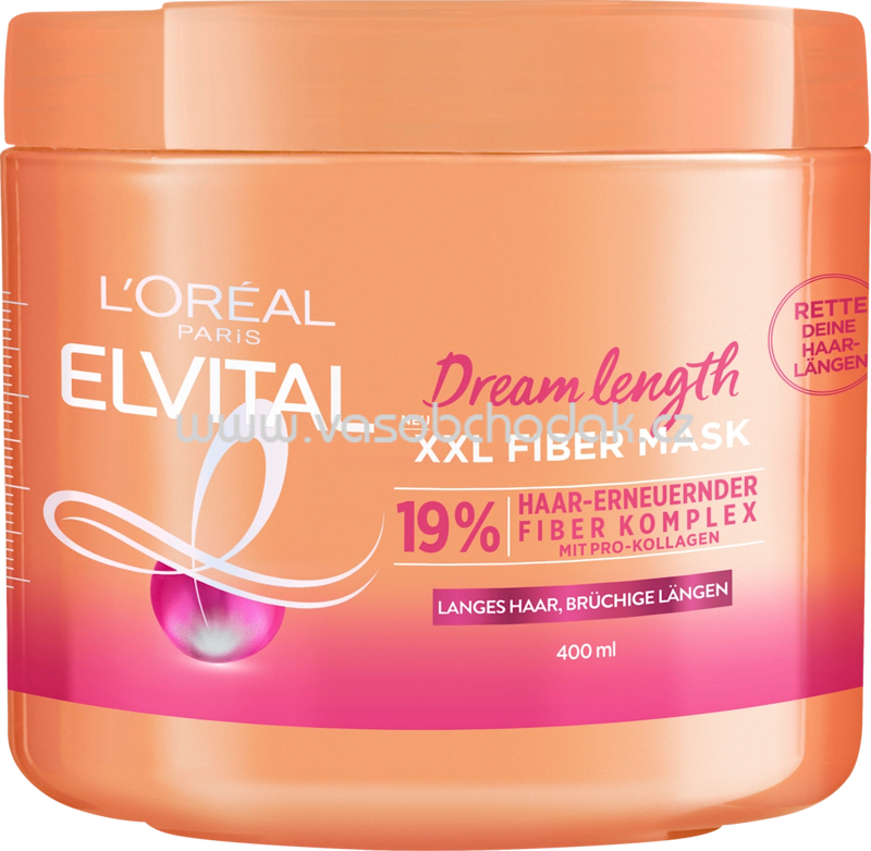 L'ORÉAL PARiS ELVITAL Haarkur Dream Length XXL FIBRE MASK, 400 ml