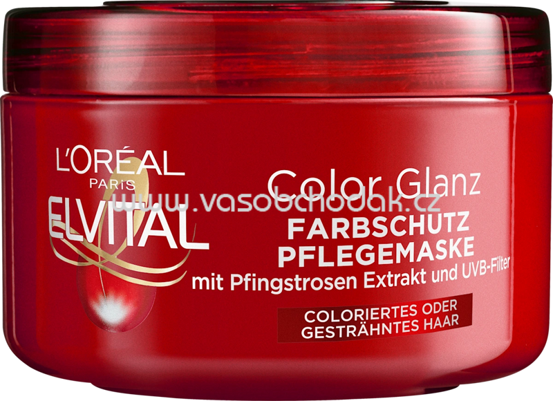 L'ORÉAL PARiS ELVITAL Haarmaske Color Glanz, 250 ml
