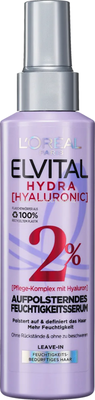 L'ORÉAL PARiS ELVITAL Haarserum Hydra Hyaluronic, feuchtigkeitsspendend, 150 ml