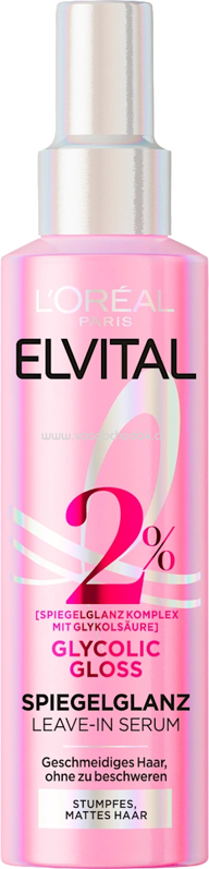 L'ORÉAL PARiS ELVITAL Leave-In Serum Glycolic Gloss Spiegelglanz, 150 ml