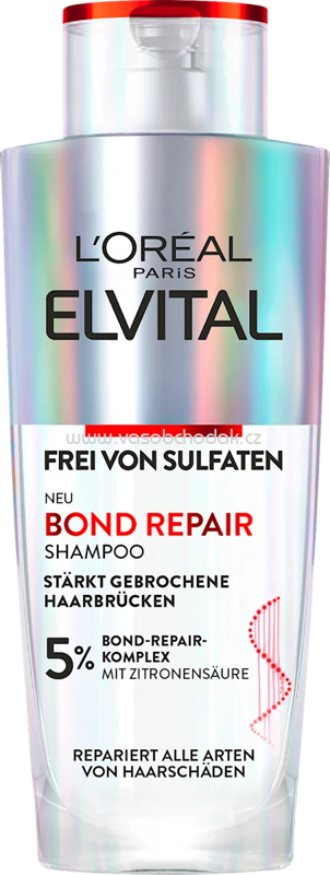 L'ORÉAL PARiS ELVITAL Shampoo Bond Repair Anti-Haarschäden, 200 ml