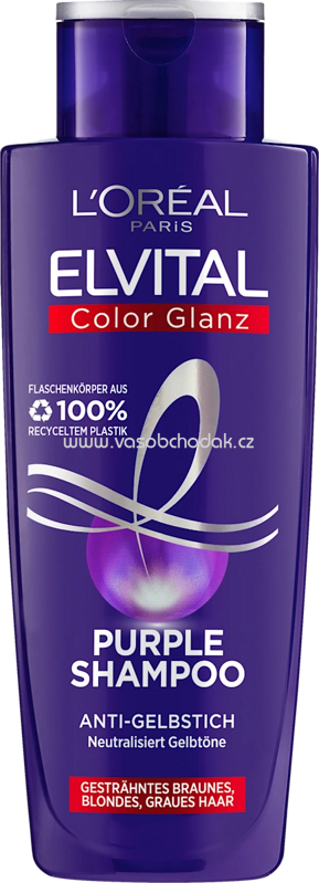 L'ORÉAL PARiS ELVITAL Shampoo Color Glanz Purple, 200 ml