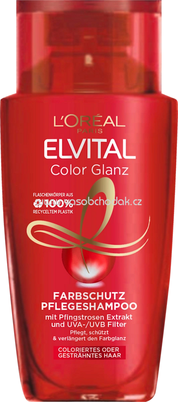 L'ORÉAL PARiS ELVITAL Shampoo Color Glanz Reisegröße, 90 ml