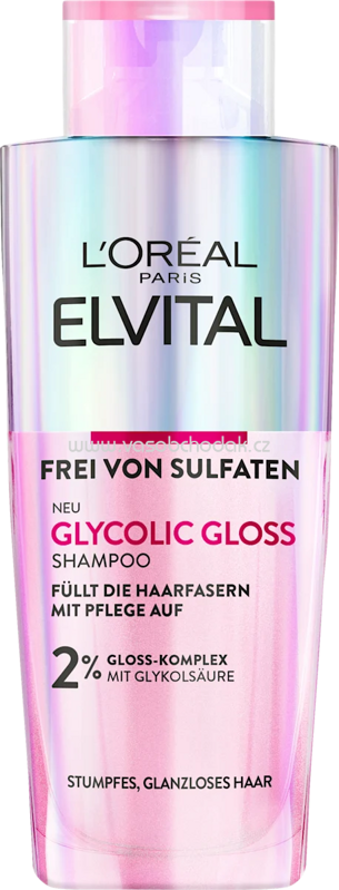 L'ORÉAL PARiS ELVITAL Shampoo Glycolic Gloss, 200 ml