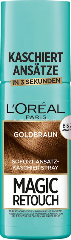L'ORÉAL PARiS MAGIC RETOUCH Ansatzspray Goldbraun, 75 ml L'ORÉAL PARiS MAGIC RETOUCH Ansatzspray Goldbraun, 75 ml