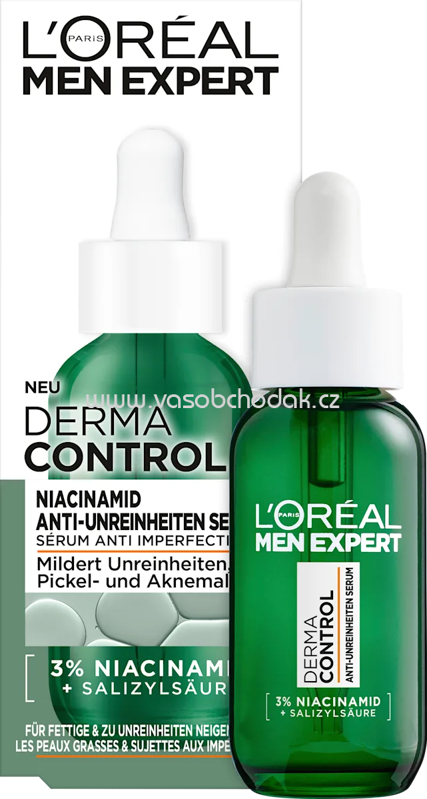 L'ORÉAL PARiS MEN EXPERT Anti-Unreinheiten Serum Derma Control, 30 ml L'ORÉAL PARiS MEN EXPERT Anti-Unreinheiten Serum Derma Control, 30 ml