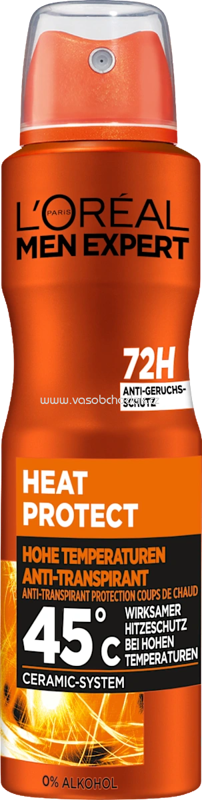 L'ORÉAL PARiS MEN EXPERT Antitranspirant Deospray Heat Protect, 150 ml L'ORÉAL PARiS MEN EXPERT Antitranspirant Deospray Heat Protect, 150 ml