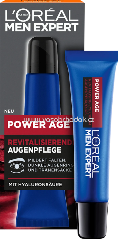 L'ORÉAL PARiS MEN EXPERT Augencreme Power Age mit Hyaluronsäure, 15 ml L'ORÉAL PARiS MEN EXPERT Augencreme Power Age mit Hyaluronsäure, 15 ml