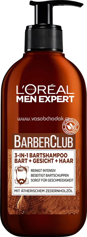 L'ORÉAL PARiS MEN EXPERT Bartshampoo Barber Club 3in1, 200 ml L'ORÉAL PARiS MEN EXPERT Bartshampoo Barber Club 3in1, 200 ml