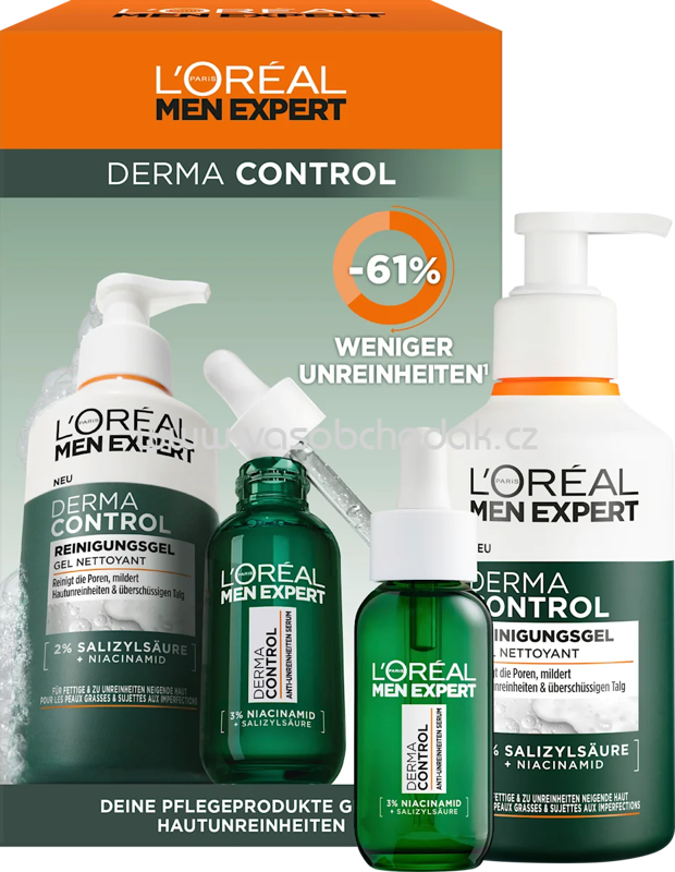 L'ORÉAL PARiS MEN EXPERT Derma Control Set 2tlg, 1 St L'ORÉAL PARiS MEN EXPERT Derma Control Set 2tlg, 1 St