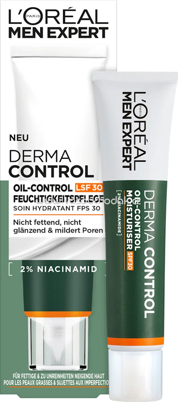 L'ORÉAL PARiS MEN EXPERT Feuchtigkeitscreme Derma Control LSF 30, 40 ml
